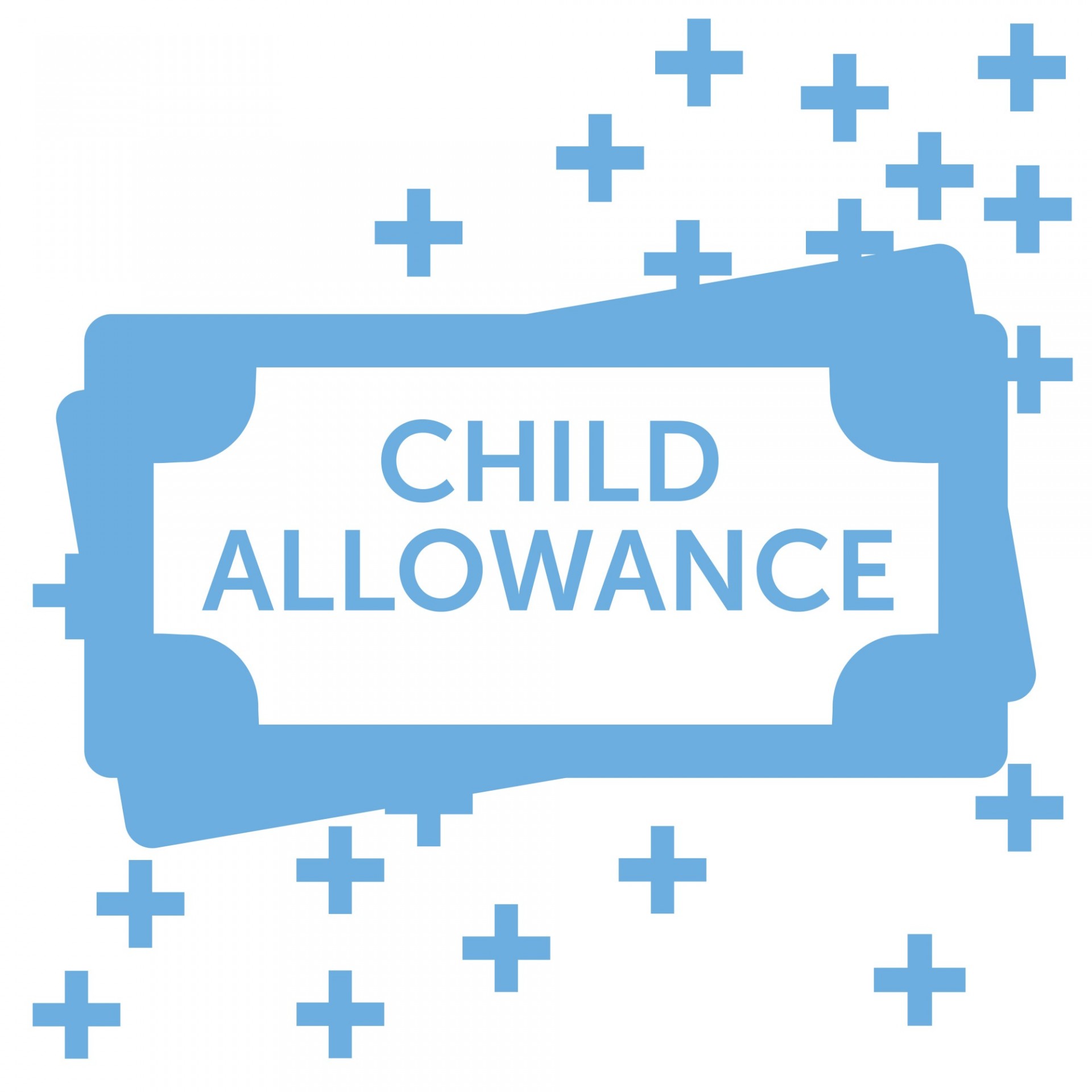 "child allowance" written on money icon