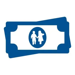 money with children in it