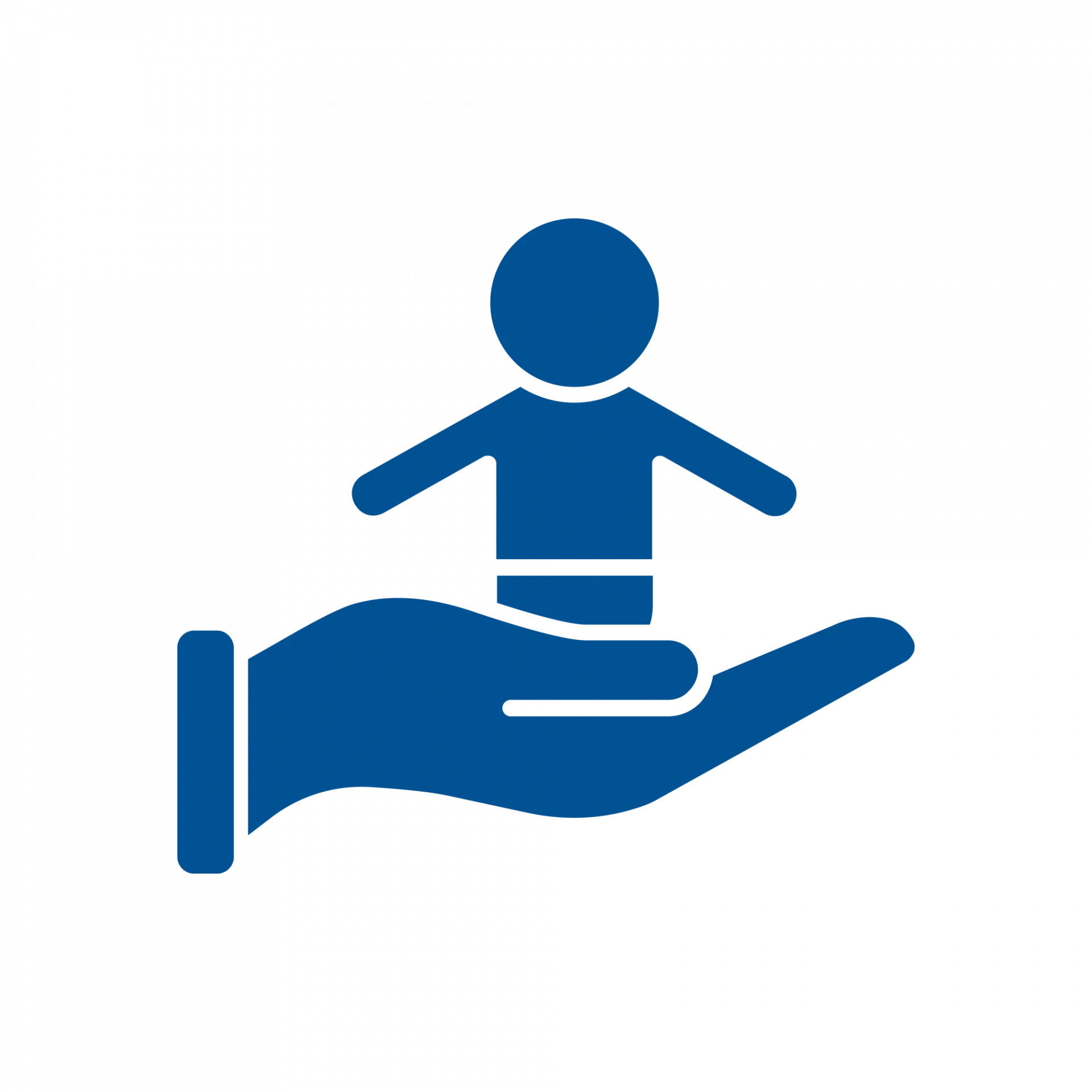 icon of hand holding a child