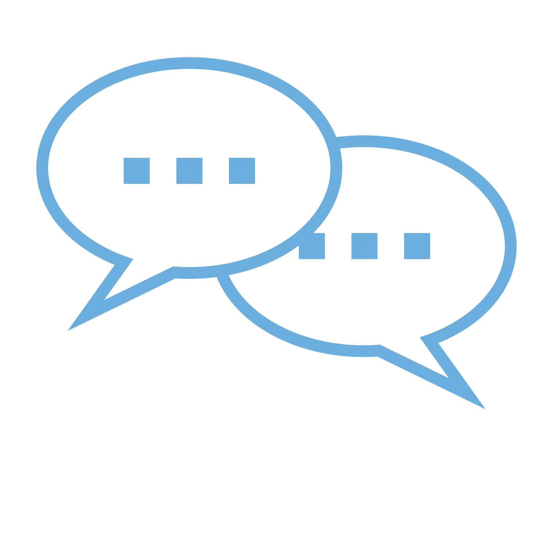 Icon of talking bubbles